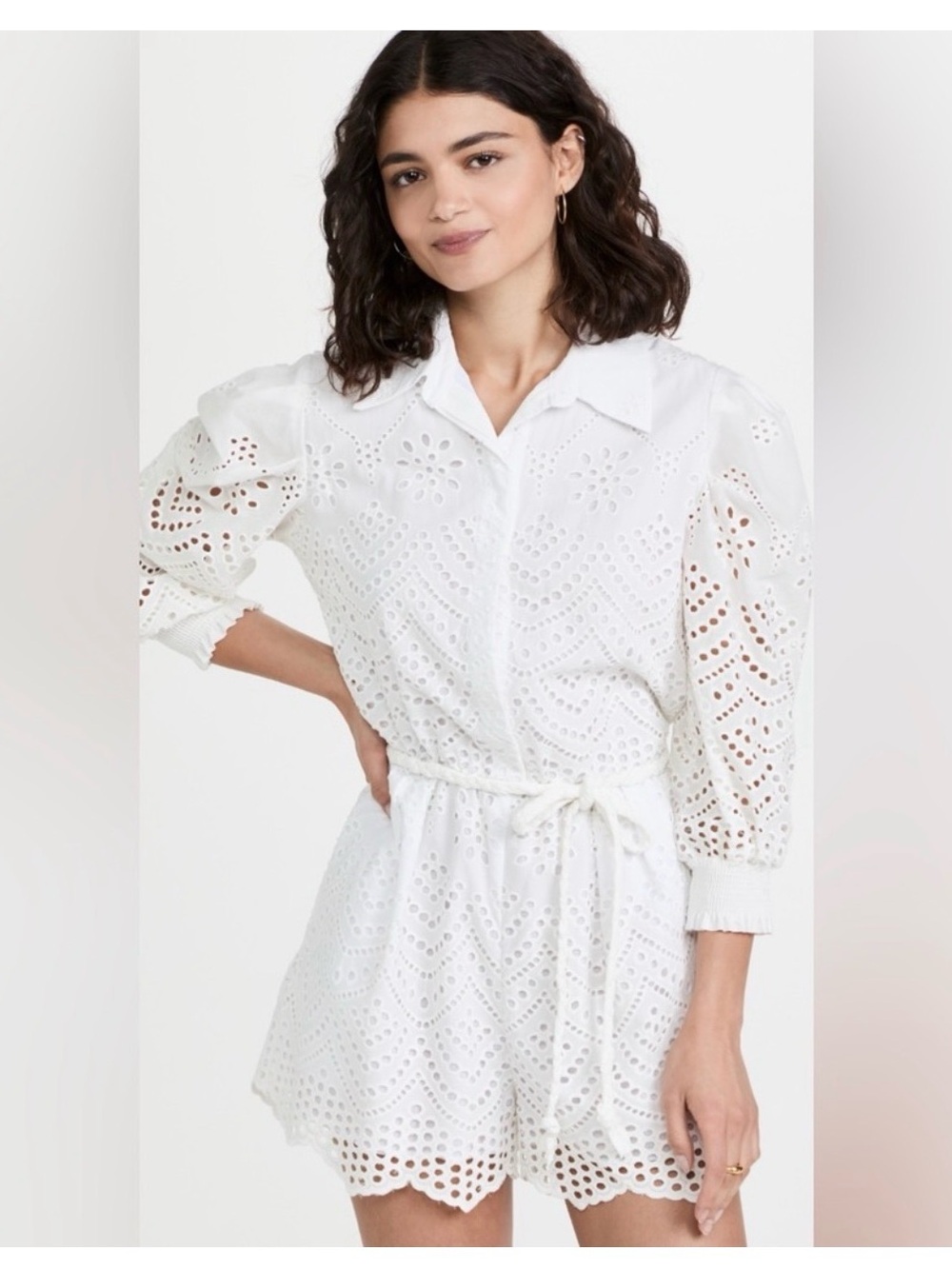 Misa Los Angeles Joanna Eyelet Romper